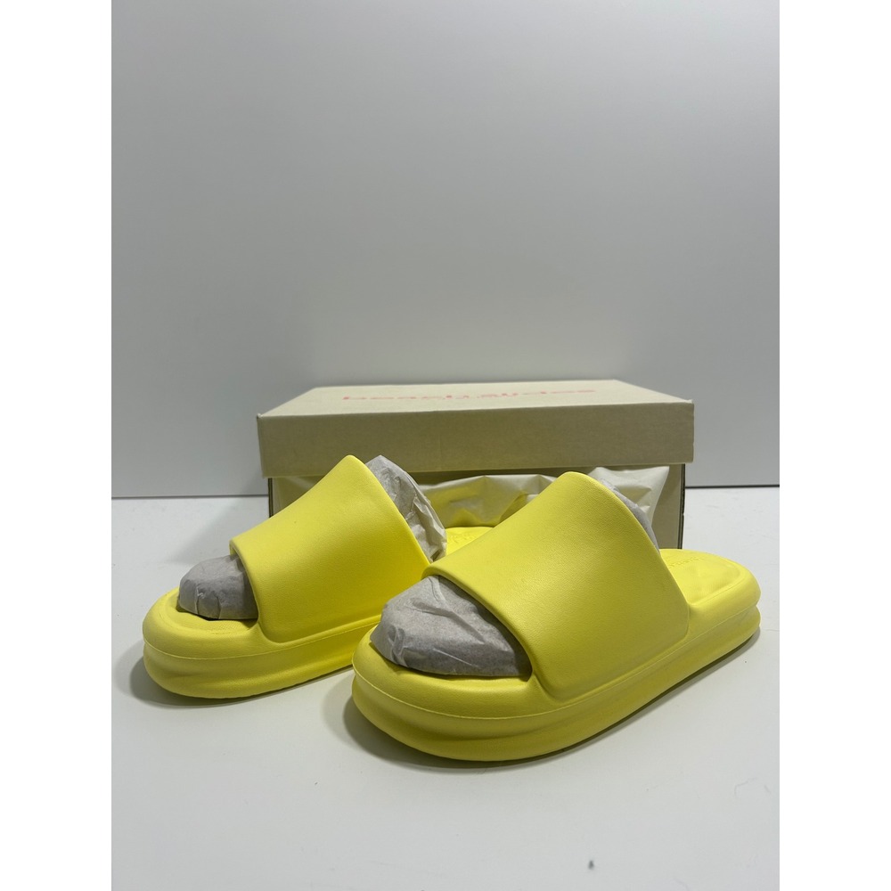JSlides Serene Yellow‎ EVA Beach Slides Platform Sandals Mens 7 Womens 9 NEW